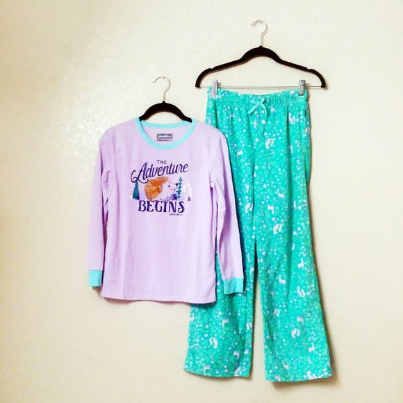 🦔 Eddie Bauer The Adventure Begins 4-Piece Mix & Match Pajama Set (L 14/16) NWT - Picture 5 of 16